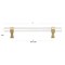 Gliderite Hardware 6-1/4 in. Center to Center Clear Acrylic Cabinet Pull Satin Gold 4718-160-SG-1 - alternate 4